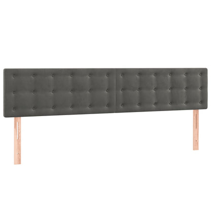 Giroletto senza Materasso Grigio Scuro 120x190 cm Velluto