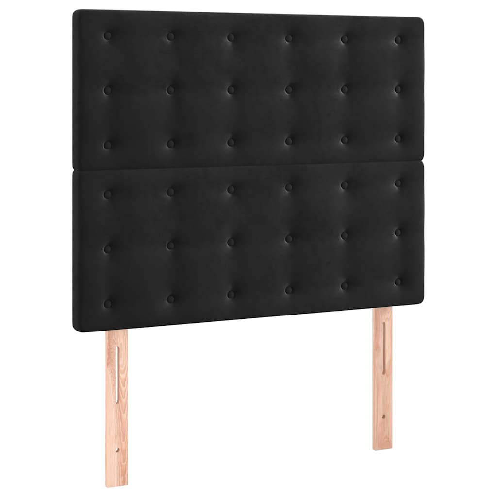 Giroletto senza Materasso Nero 120x190 cm Velluto