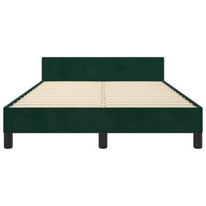 Giroletto senza Materasso Verde Scuro 120x190 cm Velluto