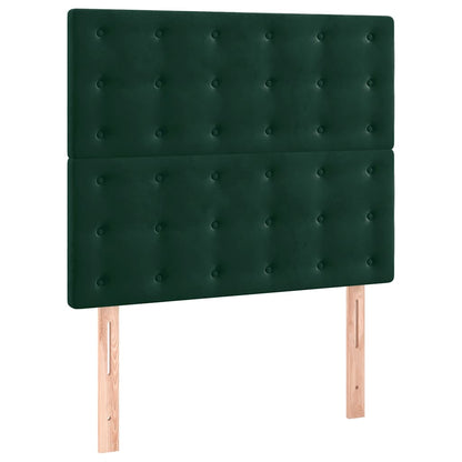 Giroletto senza Materasso Verde Scuro 120x190 cm Velluto