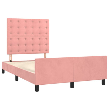 Giroletto senza Materasso Rosa 120x190 cm Velluto | homemem39