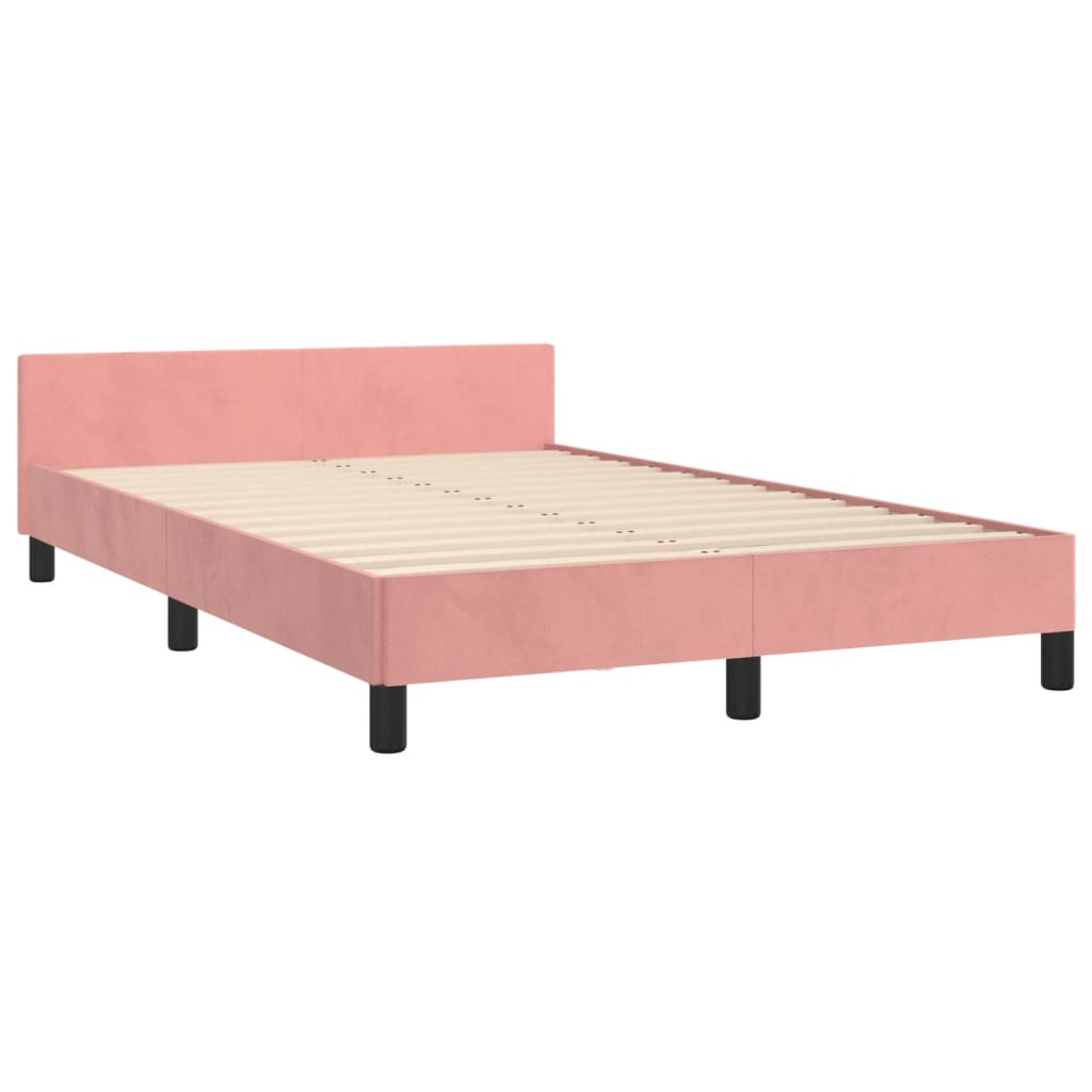 Giroletto senza Materasso Rosa 120x190 cm Velluto | homemem39