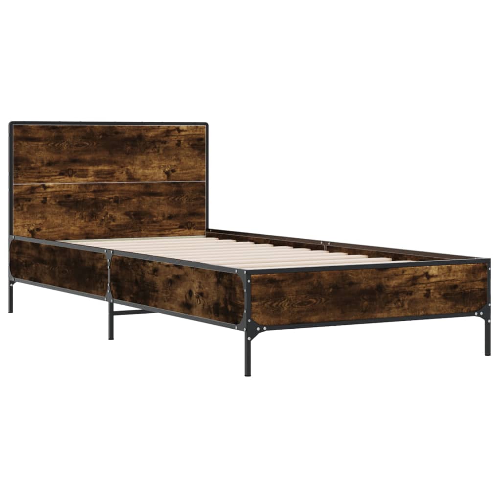 Giroletto Rovere Fumo 100x200 cm in Legno Multistrato e Metallo | homemem39