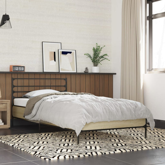 Giroletto Rovere Sonoma 100x200 cm Legno Multistrato e Metallo | homemem39