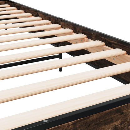 Giroletto Rovere Fumo 100x200 cm in Legno Multistrato e Metallo - homemem39