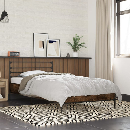 Giroletto Rovere Fumo 100x200 cm in Legno Multistrato e Metallo | homemem39