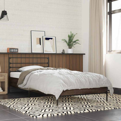 Giroletto Rovere Marrone 100x200 cm Legno Multistrato e Metallo | homemem39