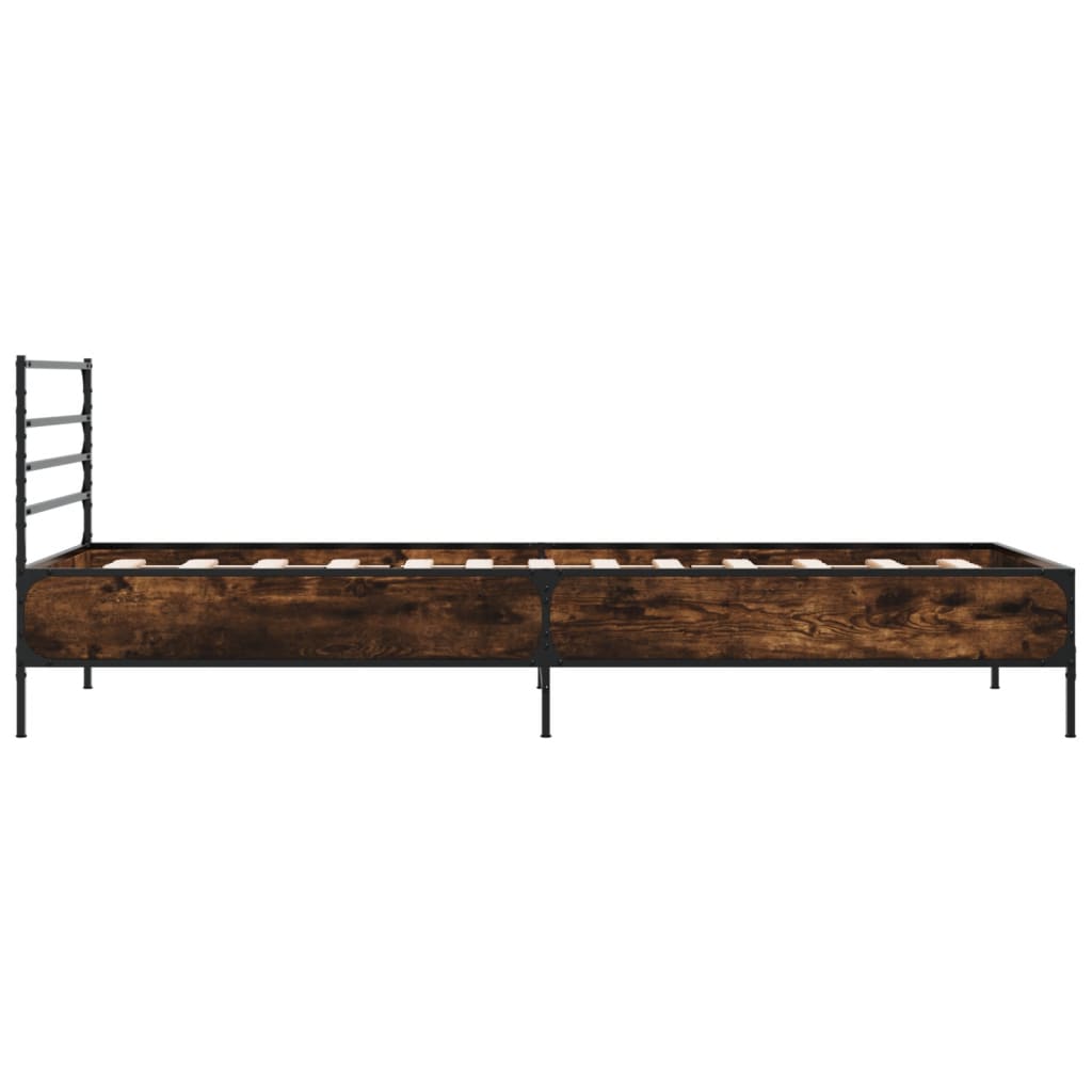 Giroletto Rovere Fumo 75x190 cm in Legno Multistrato e Metallo | homemem39