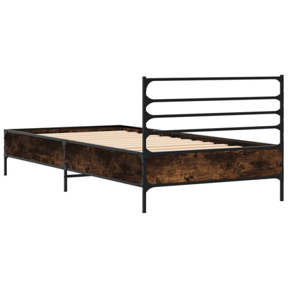 Giroletto Rovere Fumo 75x190 cm in Legno Multistrato e Metallo | homemem39