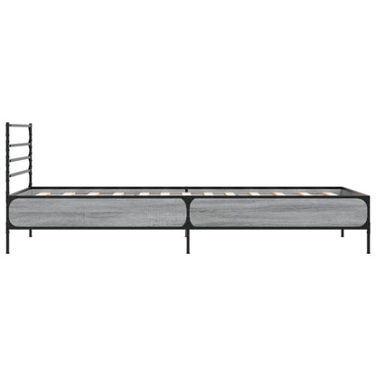 Giroletto Grigio Sonoma 75x190cm in Legno Multistrato e Metallo | homemem39