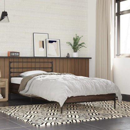 Giroletto Rovere Marrone 75x190 cm Legno Multistrato e Metallo | homemem39