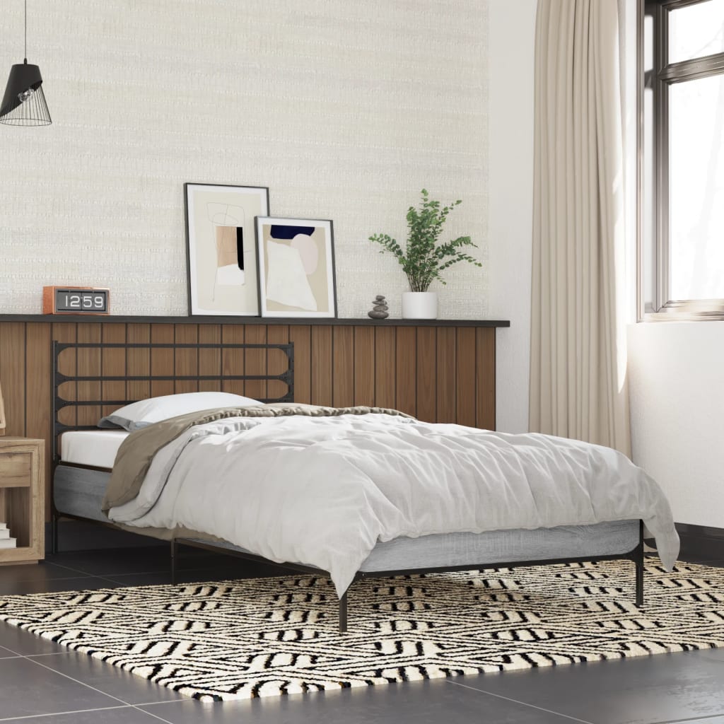 Giroletto senza Materasso Rovere Sonoma 90x190 cm | homemem39