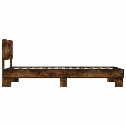 Giroletto Rovere Fumo 90x200 cm in Legno Multistrato e Metallo