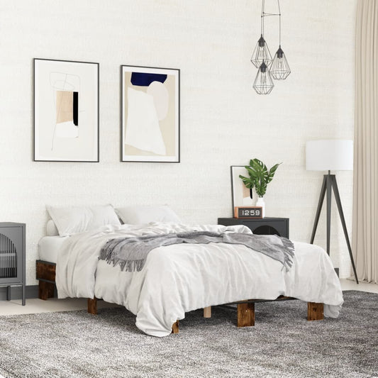Giroletto Rovere Fumo 140x200 cm in Legno Multistrato Metallo | homemem39