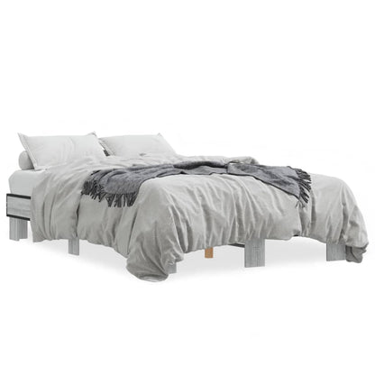 Giroletto Grigio Sonoma 140x200 cm in Legno Multistrato Metallo | homemem39