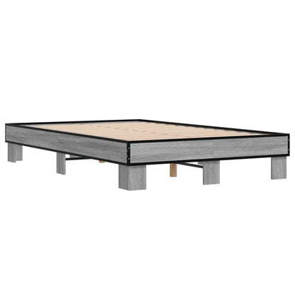 Giroletto Grigio Sonoma 140x200 cm in Legno Multistrato Metallo | homemem39