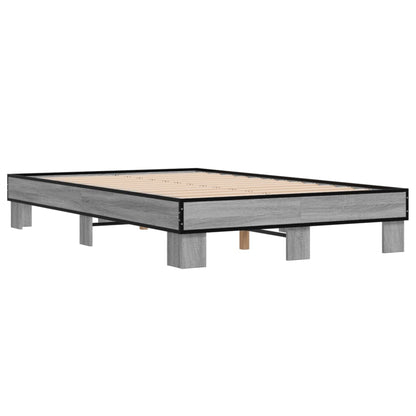 Giroletto Grigio Sonoma 140x200 cm in Legno Multistrato Metallo | homemem39