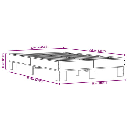 Giroletto Nero 120x200 cm in Legno Multistrato e Metallo | homemem39