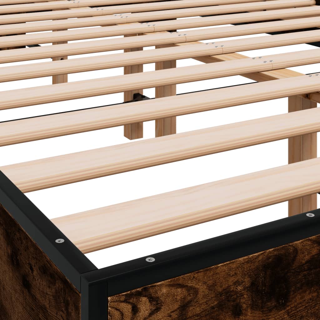 Giroletto Rovere Fumo 120x200 cm in Legno Multistrato Metallo | homemem39