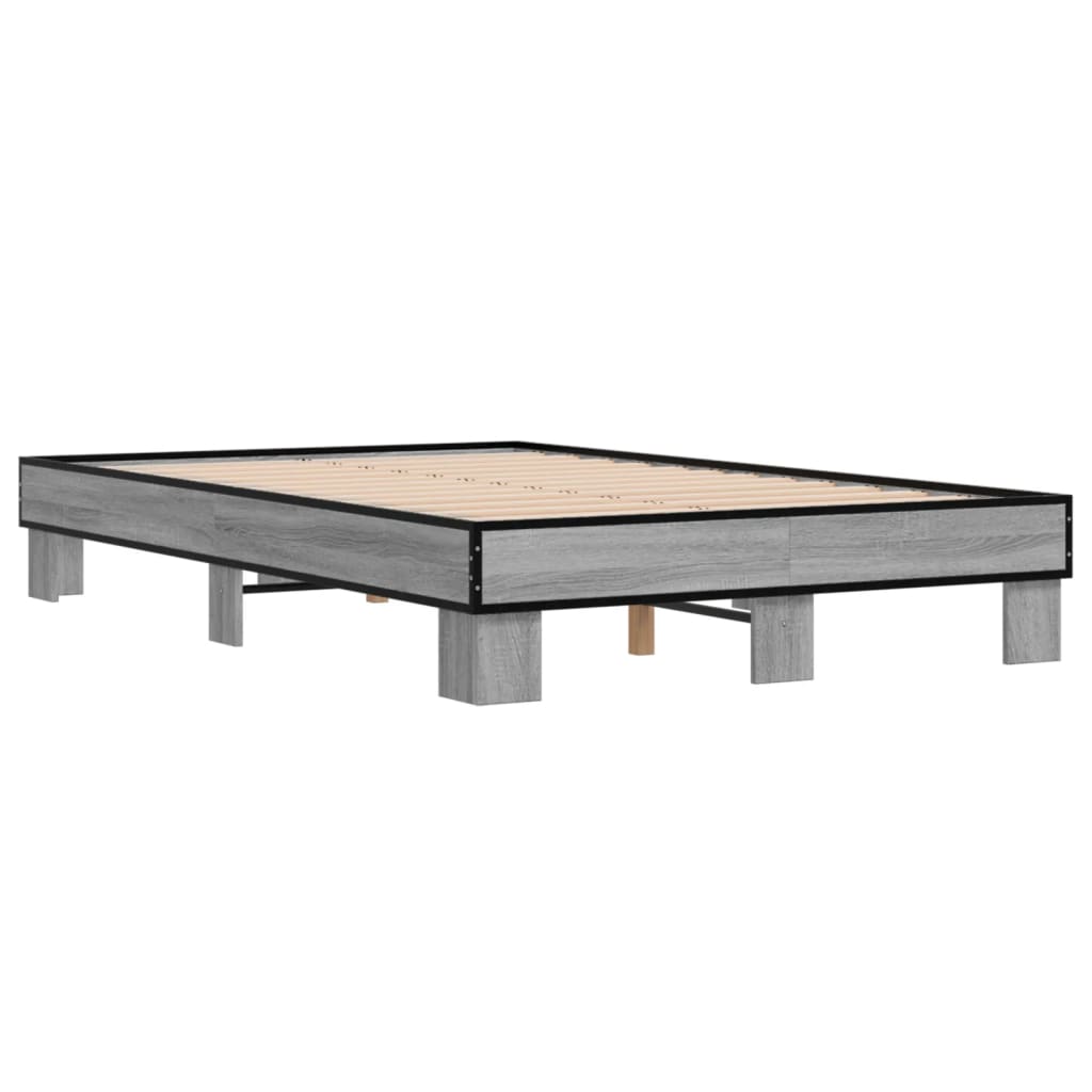 Giroletto Grigio Sonoma 120x200 cm in Legno Multistrato Metallo | homemem39