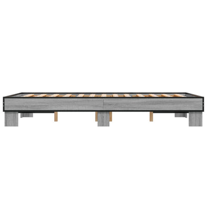 Giroletto Grigio Sonoma 120x200 cm in Legno Multistrato Metallo | homemem39