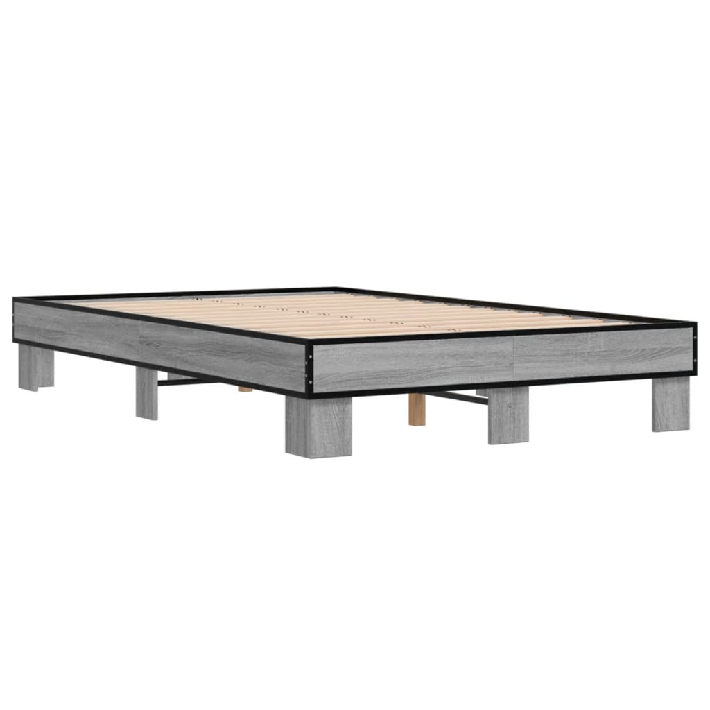 Giroletto Grigio Sonoma 120x200 cm in Legno Multistrato Metallo | homemem39