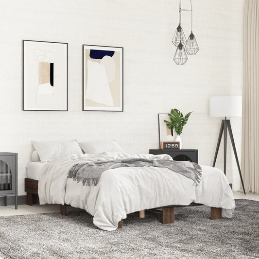 Giroletto Rovere Marrone 120x200cm in Legno Multistrato Metallo | homemem39