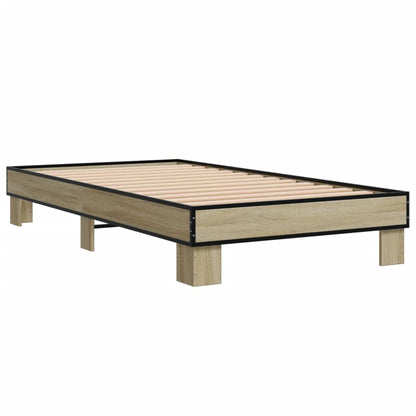 Giroletto Rovere Sonoma 75x190cm in Legno Multistrato e Metallo | homemem39