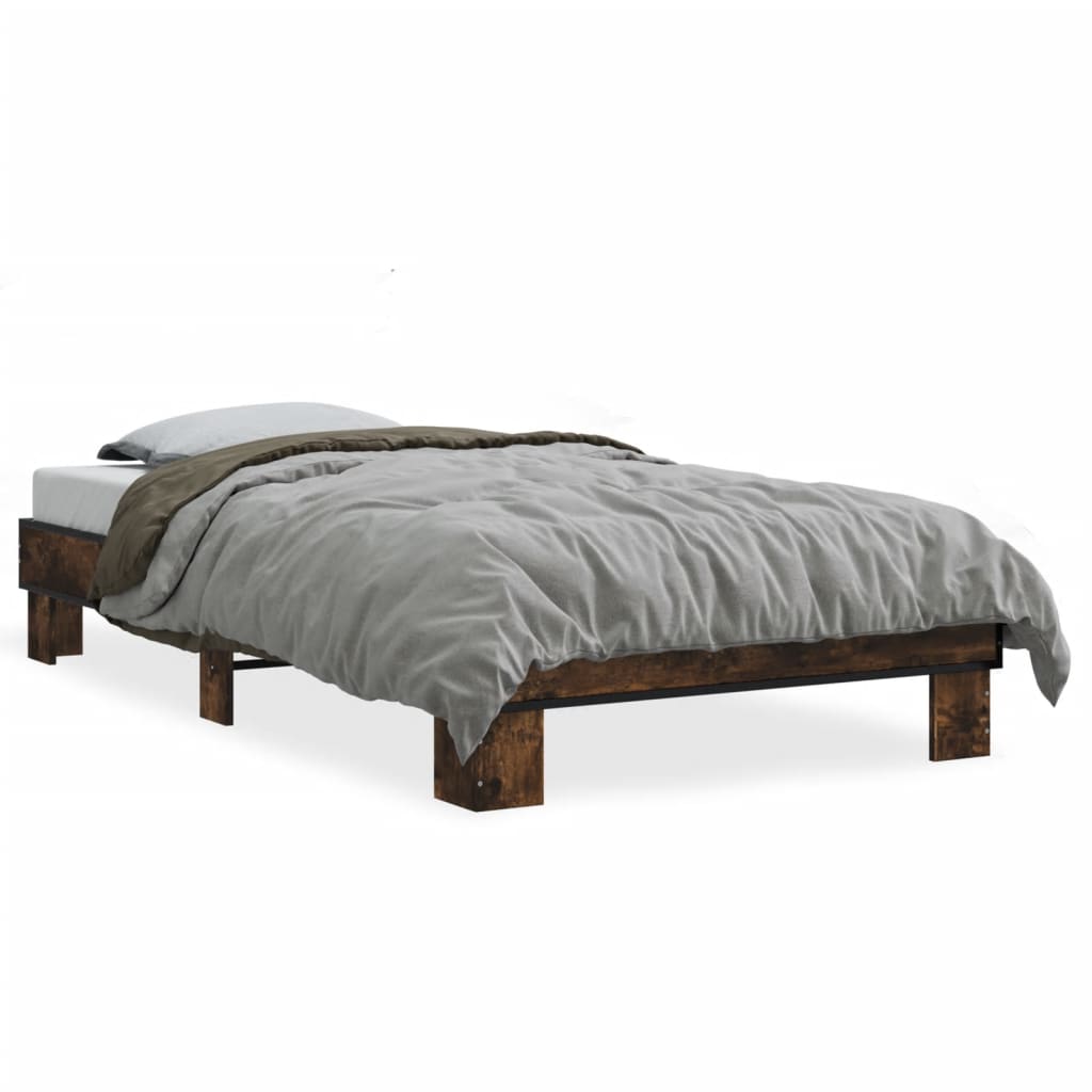 Giroletto Rovere Fumo 75x190 cm in Legno Multistrato e Metallo | homemem39