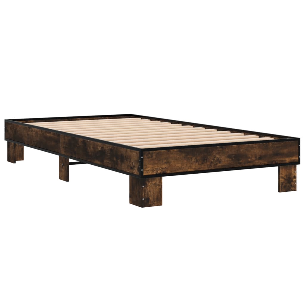 Giroletto Rovere Fumo 75x190 cm in Legno Multistrato e Metallo | homemem39