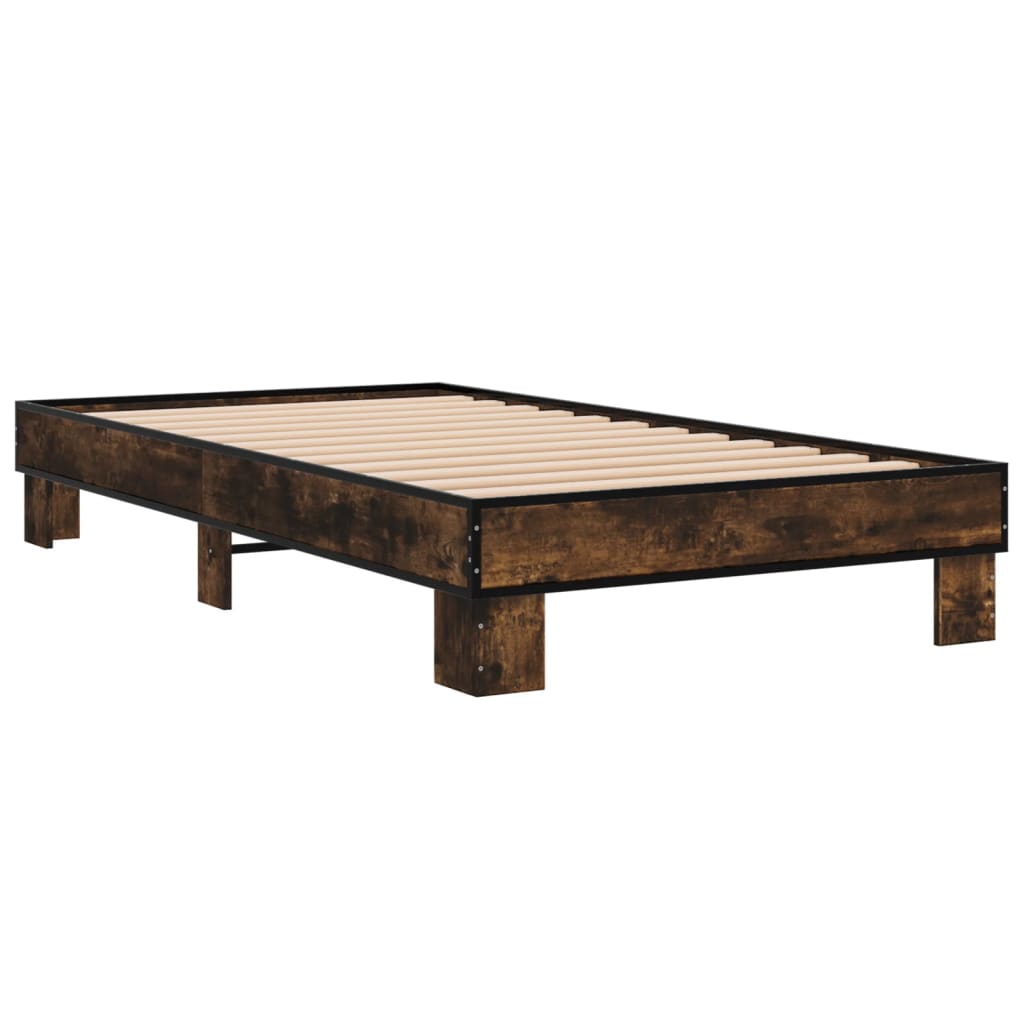 Giroletto Rovere Fumo 75x190 cm in Legno Multistrato e Metallo | homemem39
