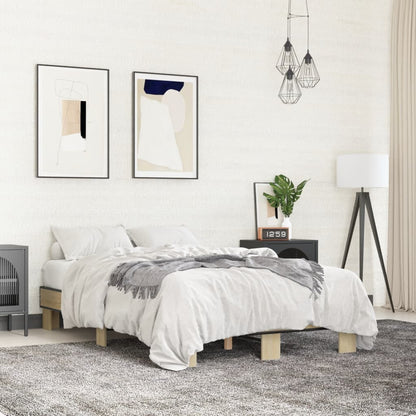 Giroletto Rovere Sonoma 120x190 cm in Legno Multistrato Metallo | homemem39