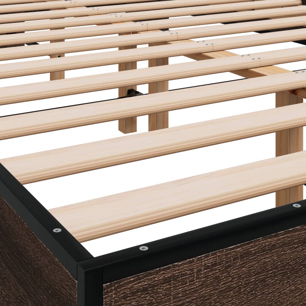 Giroletto Rovere Marrone 140x190cm in Legno Multistrato Metallo | homemem39