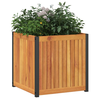 Fioriera da Giardino 45x45x44 cm in Legno Massello di Acacia - homemem39