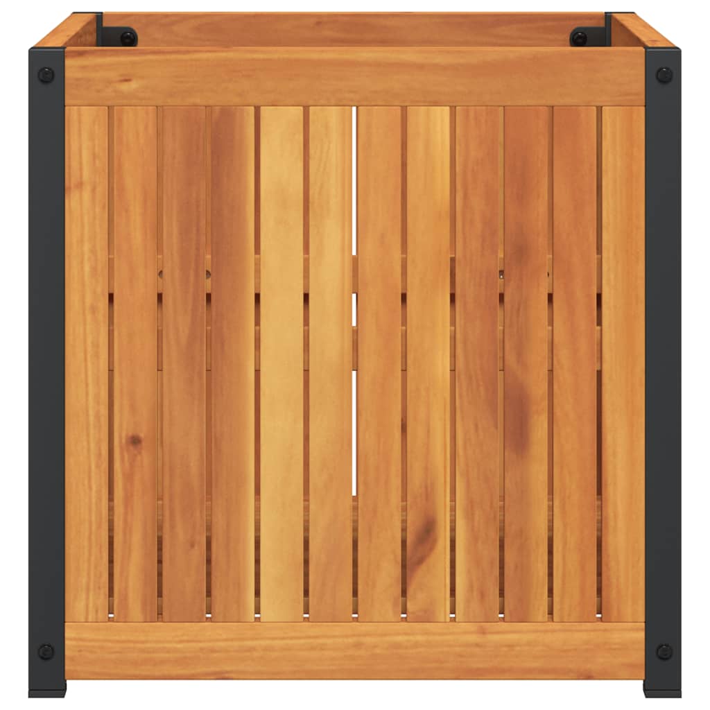 Fioriera da Giardino 45x45x44 cm in Legno Massello di Acacia - homemem39