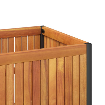 Fioriera da Giardino 45x45x44 cm in Legno Massello di Acacia