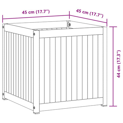Fioriera da Giardino 45x45x44 cm in Legno Massello di Acacia