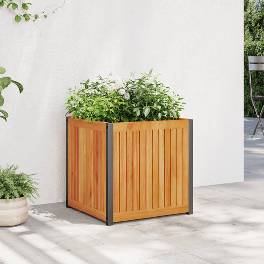 Fioriera da Giardino 45x45x44 cm in Legno Massello di Acacia - homemem39