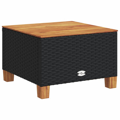 Set Divani da Giardino 5 pz con Cuscini in Polyrattan Nero | homemem39