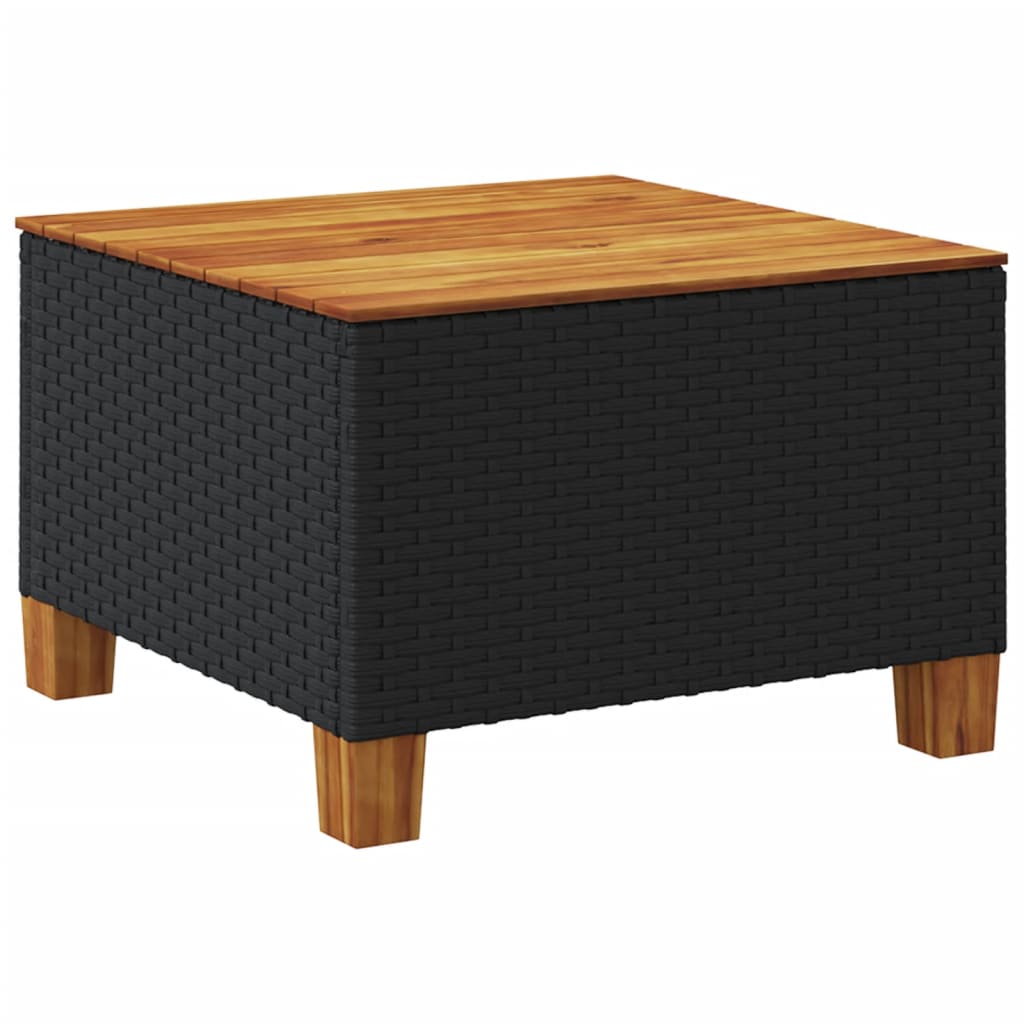 Set Divani da Giardino con Cuscini 7pz Nero Polyrattan | homemem39