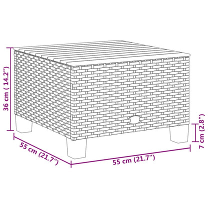 Set Divani da Giardino con Cuscini 7pz Nero Polyrattan | homemem39