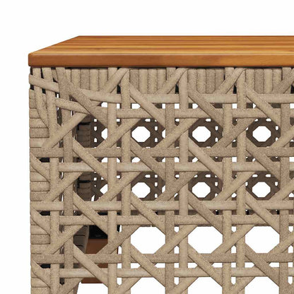 Set Divani da Giardino 7 pz con Cuscini Beige in Polyrattan | homemem39