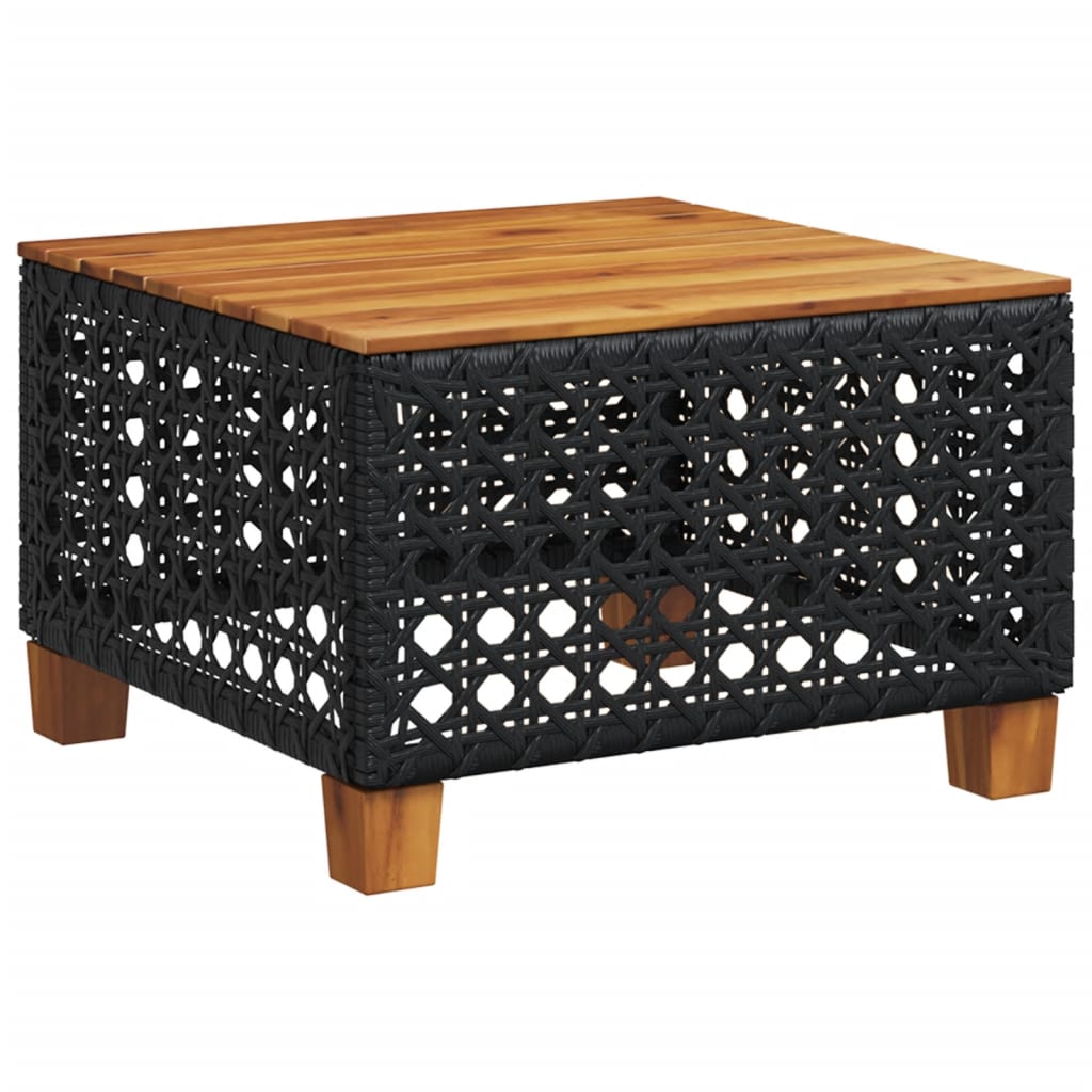 Set Divani da Giardino con Cuscini 7pz Nero Polyrattan | homemem39