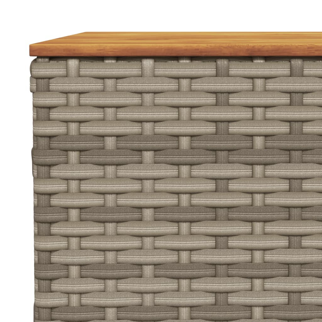 Set Divano da Giardino 9 pz con Cuscini Grigio in Polyrattan | homemem39