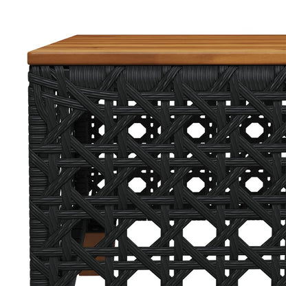 Set Divani da Giardino 9 pz con Cuscini Nero in Polyrattan | homemem39