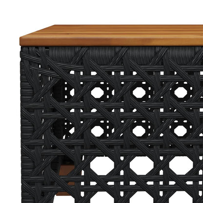 Set Divani da Giardino 9 pz con Cuscini Nero in Polyrattan | homemem39