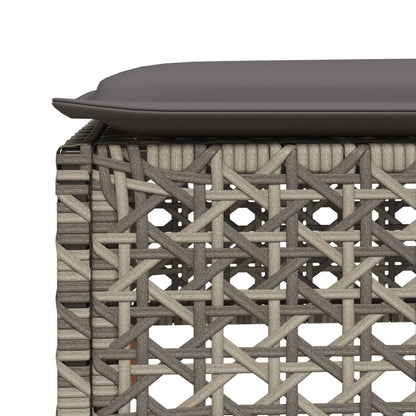 Set Divano da Giardino 5 pz con Cuscini Grigio in Polyrattan | homemem39