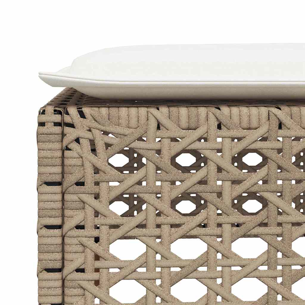 Set Divano da Giardino 5 pz con Cuscini Beige in Polyrattan | homemem39