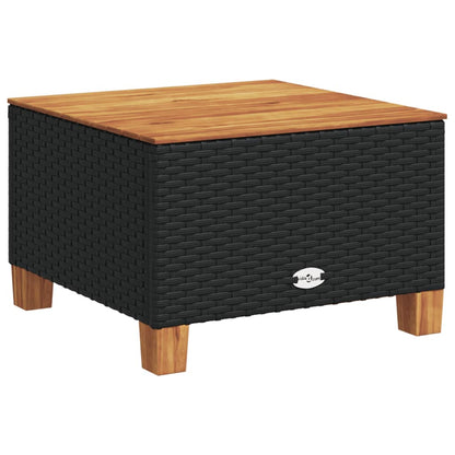 Set Divani da Giardino con Cuscini 7pz Nero Polyrattan | homemem39