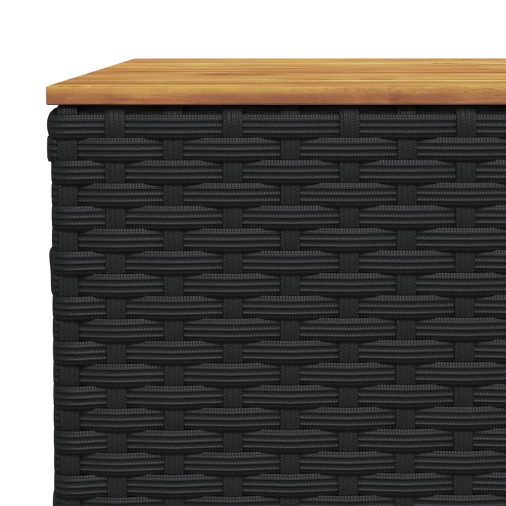 Set Divani da Giardino con Cuscini 7pz Nero Polyrattan | homemem39
